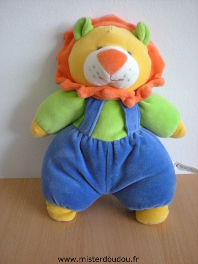Auchan Lion Vert bleu orange - Très bon état