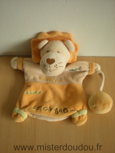 Lion Jaune beige adam adore le cirque Baby nat