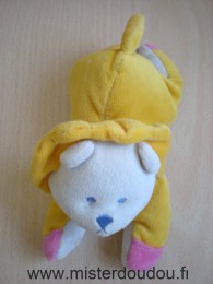 Bébé confort Lion Jaune rose écru pattes aimantées - Très bon état