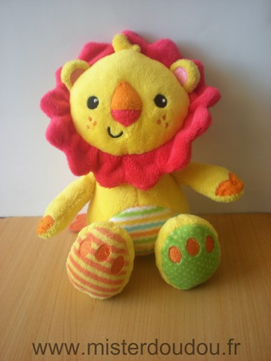Fisher-price Lion Jaune rouge - Très bon état