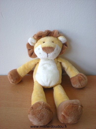 Gund Lion Jaune blanc marron - Très bon état