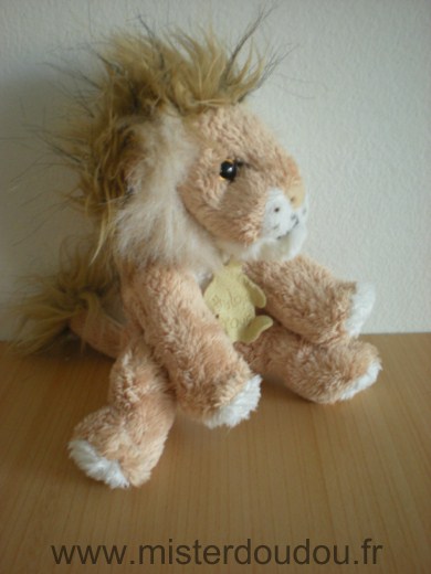 Histoire d ours Lion Beige ventre blanc - Très bon état