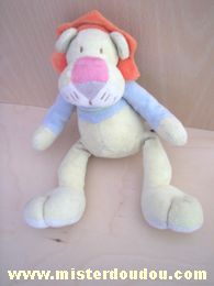 Mots d enfants Lion Vert anis criniere orange - Très bon état