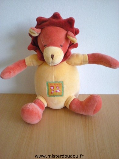 Lion Jaune orange : les loustics Moulin roty