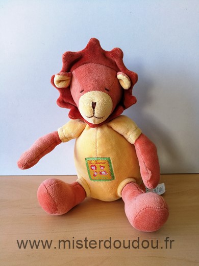 Moulin roty Lion Jaune orange les loustics - Très bon état