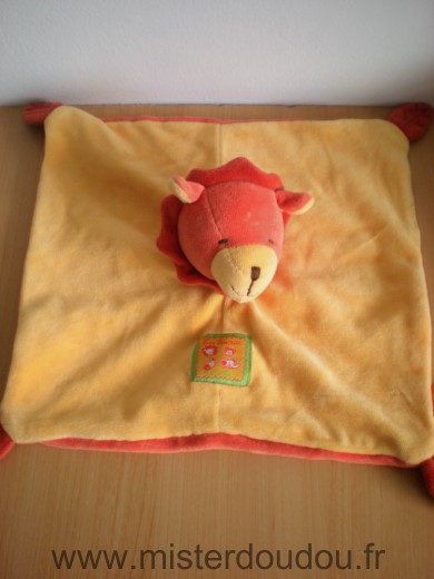Moulin roty Lion Jaune rouge les loustics - Très bon état