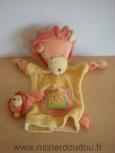 Lion Les loustics jaune marron orange Moulin roty