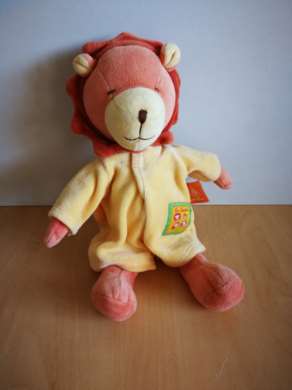 Moulin roty Lion Orange jaune les loustics - Très bon état