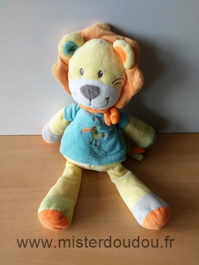 Nicotoy Lion Jaune bleu - Très bon état