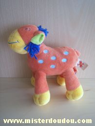 Nicotoy Lion Orange jaune bleu - Très bon état
