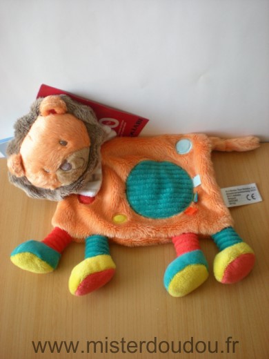 Nicotoy Lion Orange rond bleu simba - Neuf