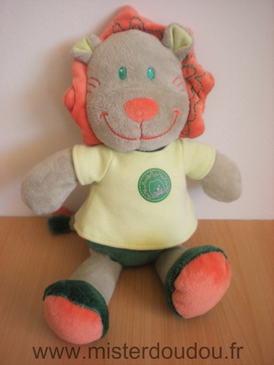 Tout simplement Lion Vert gris orange - Très bon état