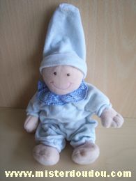 Lutin Bleu col vichy bleu Babyclub