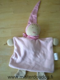 Lutin Rose bonnet rayé rose rouge Bob ay