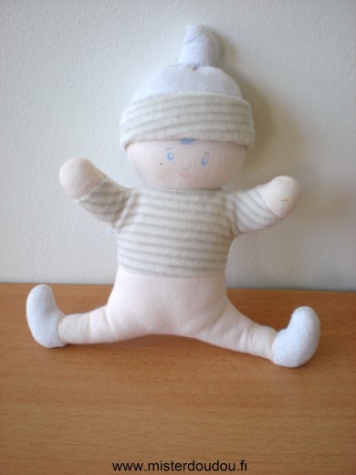 Lutin Rose blanc gris bonnet mauve Corolle