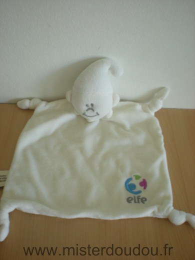 Elfe Lutin Blanc motif elfe - Très bon état