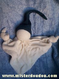 Keptin Lutin Blanc bonnet bleu marine - Très bon état