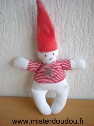 Petit bateau Lutin Blanc rouge - Très bon état