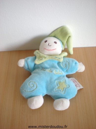 Un rêve de bébé Lutin Bleu bonnet vert - Très bon état