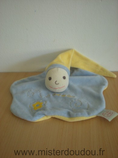 Un rêve de bébé Lutin Bleu jaune bonnet jaune - Très bon état