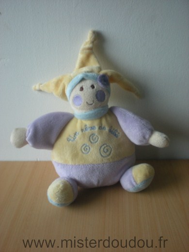 Un rêve de bébé Lutin Mauve jaune - Très bon état