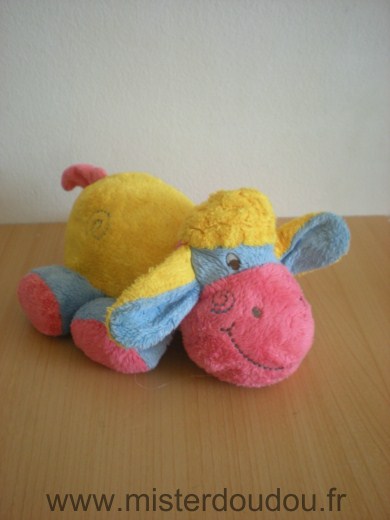 Addex Mouton Jaune rose bleu - Très bon état