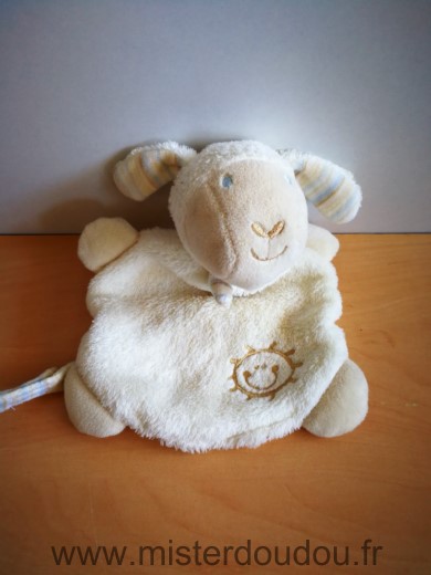 Babyclub Mouton Blanc soleil attache tetine - Très bon état
