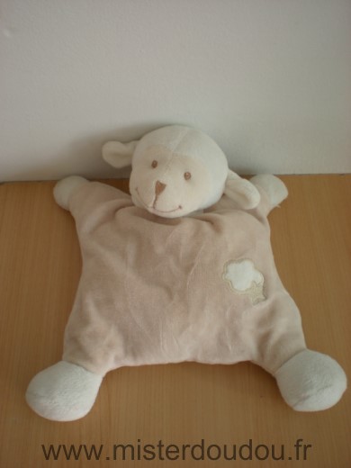 Bout chou Mouton Beige ecru nuage etoile - Très bon état