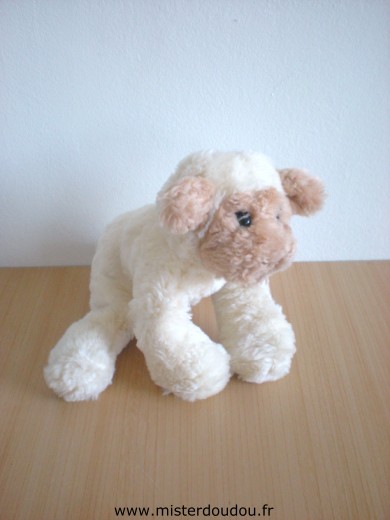 Gund Mouton Blanc museau marron - Bon état