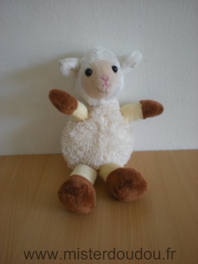 Jja Mouton Blanc jaune marron - Très bon état