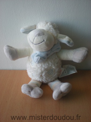 Kiabi baby Mouton Blanc echarpe bleue - Très bon état