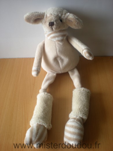 Les petites marie Mouton Beige ecru jambieres - Très bon état