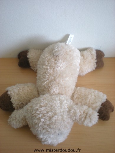 Mouton Beige museau blanc bout des pattes marron Lgri