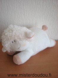 Luminou Mouton Blanc rose coeur rose - Très bon état