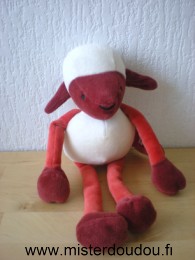 Marese Mouton Blanc orange marron - Neuf