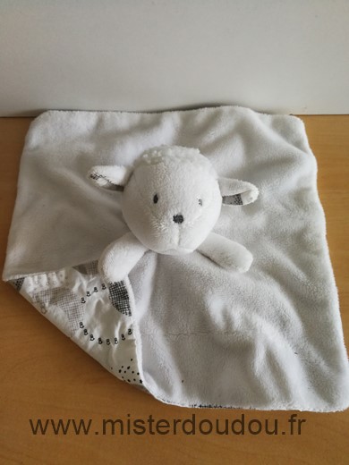 Obaibi okaidi Mouton Blanc dessous ronds gris - Très bon état