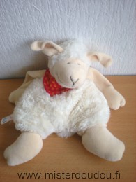 Sigikid Mouton Ecru beige foulard rouge - Très bon état