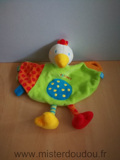 Baby sun Oiseau Vert orange bleu explorer - Très bon état