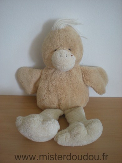 Marque Inconnue Oiseau Oiseau canard ou poussin, beige ecru - Très bon état
