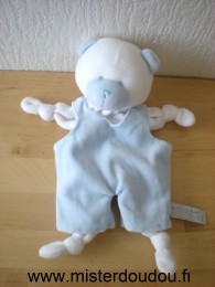 Ours Blanc salopette bleue Anna club plush