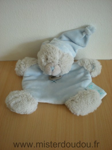 Ours Bleu gris bonnet bleu collection calin Baby nat