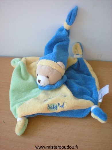 Ours Bleu jaune vert Baby nat