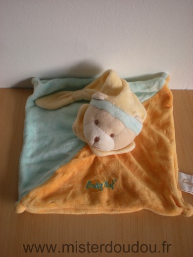 Ours Bleu orange bonnet jaune Baby nat