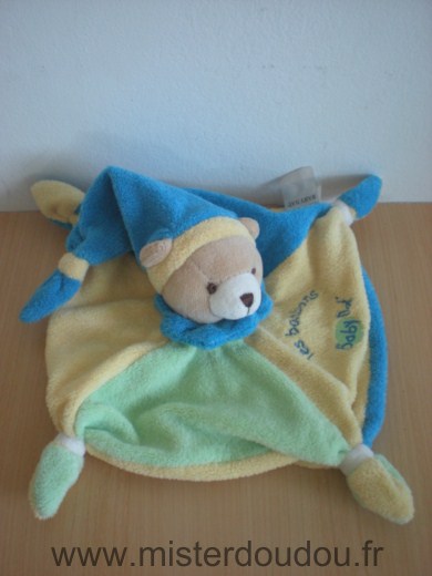 Ours Bleu vert jaune Baby nat