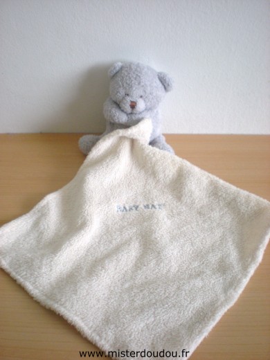 Baby nat Ours Gris mouchoir beige - Très bon état