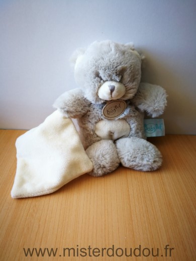 Ours Gris mouchoir ecru Baby nat