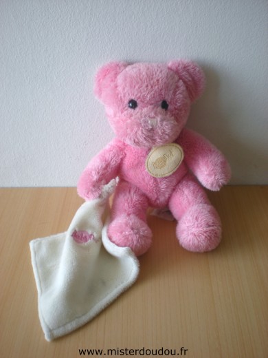 Ours Rose mouchoir écru Baby nat