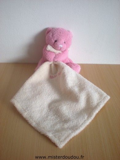 Ours Rose mouchoir écru Baby nat