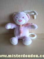 Babyclub Ours Rose écharpe rayée milticolore - Bon état