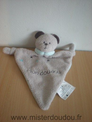 Ours Mon doudou beige bleu Babyon board